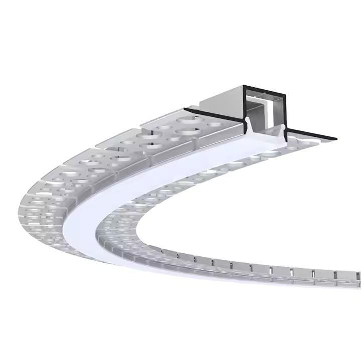 5515 bendable led profile light Drywall 6063 Aluminum LED profile
